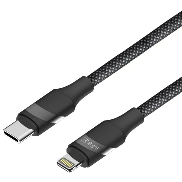 Фото - Кабель MAKE Type-C to Lightning 30W 1м Braid Black (MCB-LB2BK)