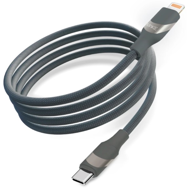 Фото - Кабель MAKE Type-C to Lightning 30W 1м Braid Black (MCB-LB2BK)