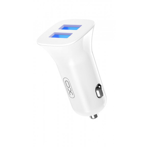 Фото - Автомобільний зарядний пристрій XO 2.4A/2 USB + microUSB White (TZ10-M-WH)