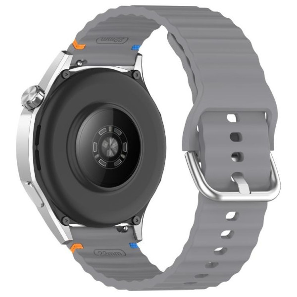 Фото - Ремінець для смарт-годинника BeCover Ribbed Tape (22mm) for Xiaomi Watch 2 / 2 Pro / S4 / S3 / S1 Pro / S1 / S1 Active Gray (714296)