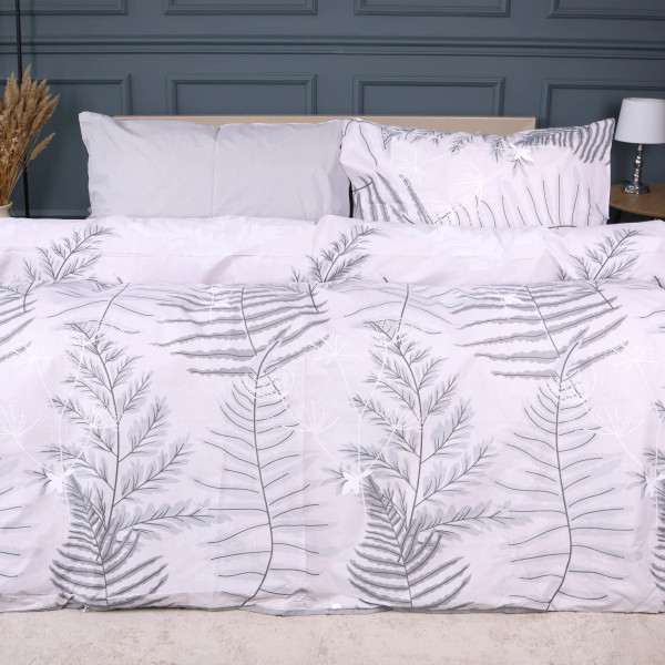 Фото - Комплект постельного белья MirSon 175х210 см 17-0815 Silver Branches Ranforce Elite (2200011496719)