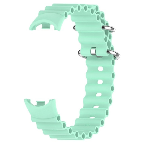 Фото - Ремінець для фітнес-браслету BeCover Wave Style for Xiaomi Mi Smart Band 8 / 9 / 10 Light Green (714356)