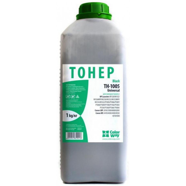 Фото - Тонер для заправки картриджа Colorway HP LJ P1005/P1505 (1kg) Universal bottle (TH-1005-1B) Фото - Тонер для заправки картриджа Colorway HP LJ P1005/P1505 (1kg) Universal bottle (TH-1005-1B)
