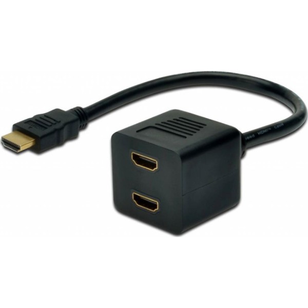 Фото - Кабель HDMI Digitus HDMI F to 2xHDMI M (AK-330400-002-S)