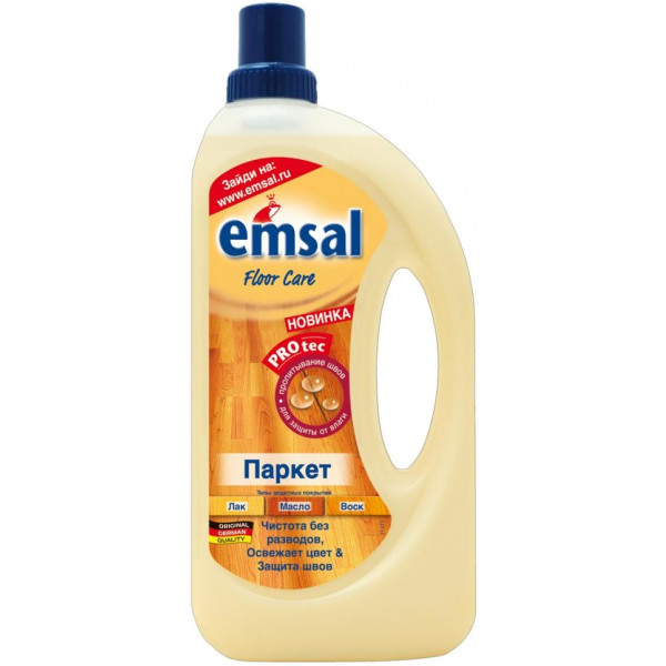 Фото - Засіб по догляду за підлоговими покриттями EMSAL Паркет 1 л