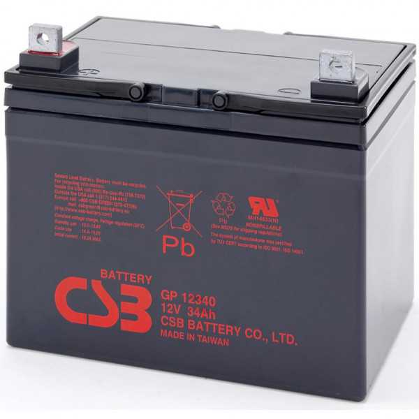 Фото - Акумулятор для ДБЖ CSB 12V 34AH (GP12340)