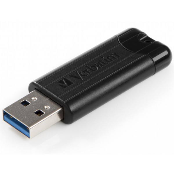 Фото - Флеш USB Verbatim 64GB PinStripe Black USB 3.0 (49318)