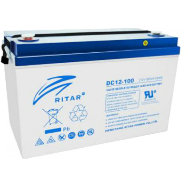 Фото - Акумулятор для ДБЖ Ritar AGM 12V 100Ah (DC12-100) Фото - Акумулятор для ДБЖ Ritar AGM 12V 100Ah (DC12-100)