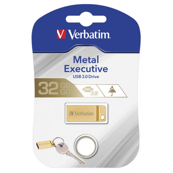 Фото - Флеш USB Verbatim Metal Executive 32GB USB 3.0 Gold (99105)