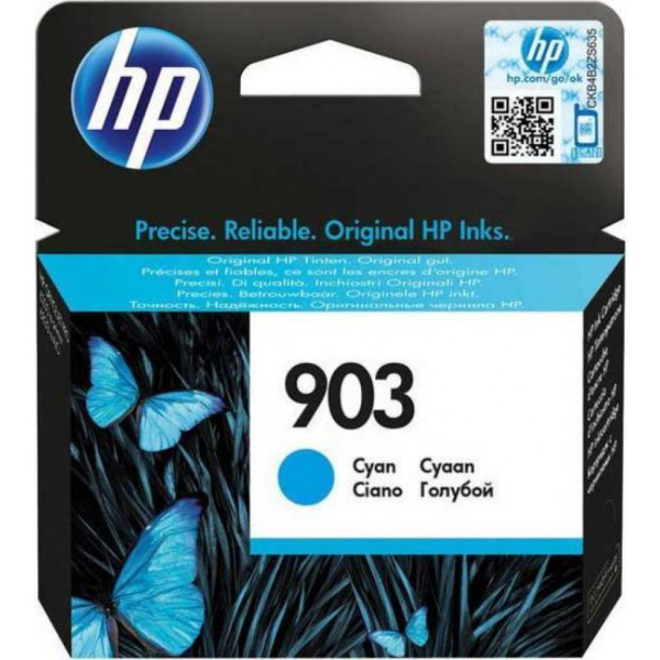 Фото - Картридж для струйных МФУ и принтеров HP 903 Cyan Original Ink Cartridge (OfficeJet 6950/ OfficeJet Pro 6960 / 6970) (T6L87AE)