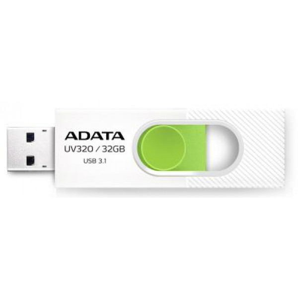 Фото - Флеш USB ADATA UV320 32GB USB 3.1 White-Green (AUV320-32G-RWHGN)