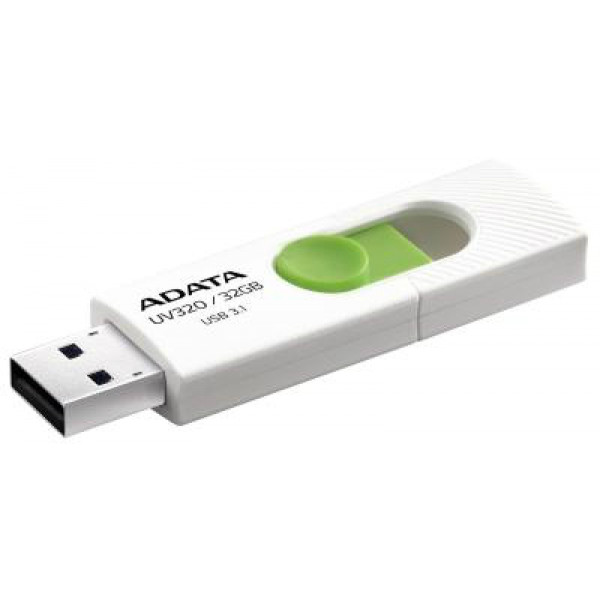 Фото - Флеш USB ADATA UV320 32GB USB 3.1 White-Green (AUV320-32G-RWHGN)