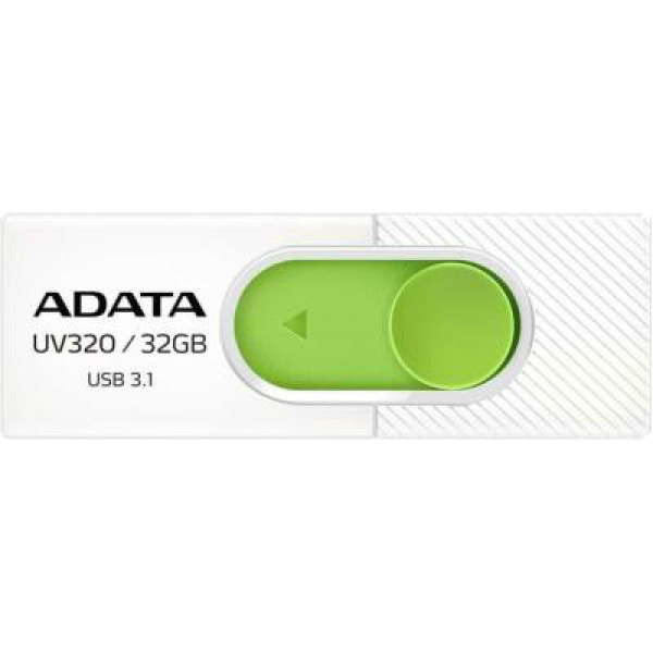 Фото - Флеш USB ADATA UV320 32GB USB 3.1 White-Green (AUV320-32G-RWHGN) Фото - Флеш USB ADATA UV320 32GB USB 3.1 White-Green (AUV320-32G-RWHGN)