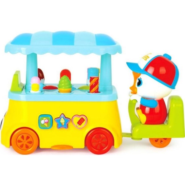 Фото - Интерактивная игрушка пластиковая Huile Toys Тележка с мороженым (6101)