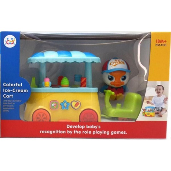 Фото - Интерактивная игрушка пластиковая Huile Toys Тележка с мороженым (6101)