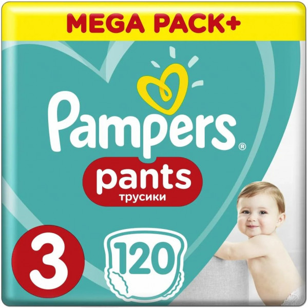 Фото - Одноразовые подгузники-трусики Pampers Pants Размер 3 Midi (6-11 кг), 120 шт. (81666212)
