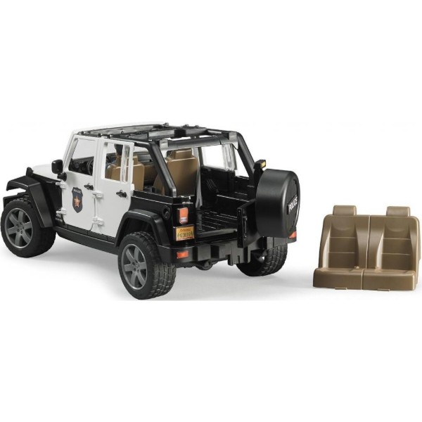 Фото - Наземна спецтехніка BRUDER Джип Wrangler Unlimited Rubicon Police + фігурка (02526)