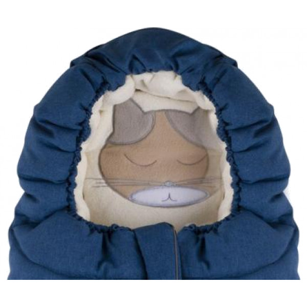 Фото - Конверт для коляски Nuvita 9605 Сuccioli Junior джинс/кіт/сірий (NV9605CUCCIOLOJRJEANS)