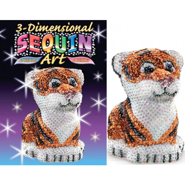 Фото - Набір для творчості з паєток Sequin Art 3D Тигр (SA1122)