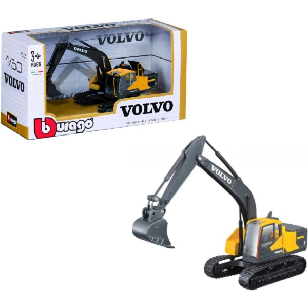 Фото - Наземная спецтехника Bburago Серии Construction - Экскаватор Volvo EC220E (18-32086)
