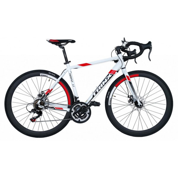 Фото - Двухколёсный велосипед Trinx Tempo 1.1 700Cx500 mm White/Black/Red (10030046) Фото - Двухколёсный велосипед Trinx Tempo 1.1 700Cx500 mm White/Black/Red (10030046)