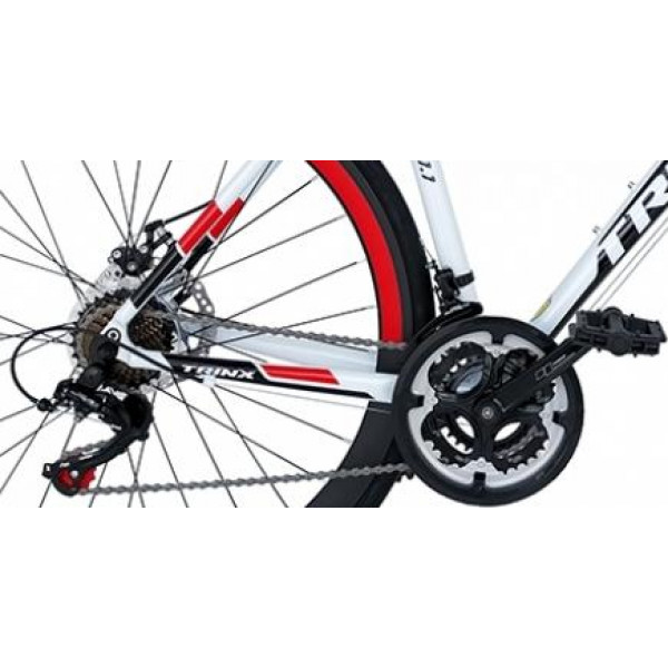 Фото - Двухколёсный велосипед Trinx Tempo 1.1 700Cx500 mm White/Black/Red (10030046)