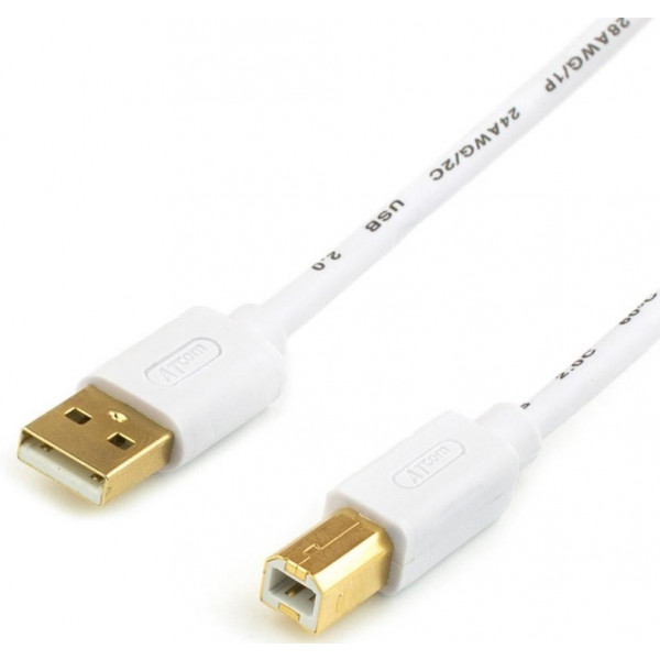 Фото - Кабель USB type A - USB type B Atcom USB 2.0 AM/BM 0.8m (14370)