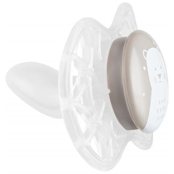 Фото - Ортодонтическая пустышка Nuvita Air55 Explorer 6m+ (медведь, жираф) 2 шт. (NV7086N)