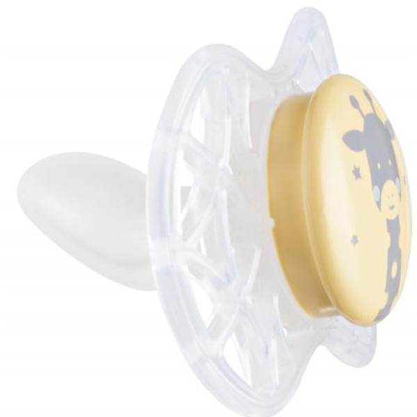 Фото - Ортодонтическая пустышка Nuvita Air55 Explorer 6m+ (медведь, жираф) 2 шт. (NV7086N)