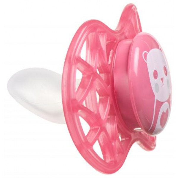 Фото - Ортодонтическая пустышка Nuvita Air55 Explorer 6m+ (кот, панда) 2 шт. (NV7086F)