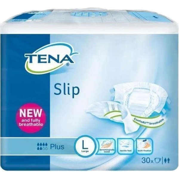 Фото - Одноразовые подгузники Tena Slip Plus Large 30 (7322541118420)