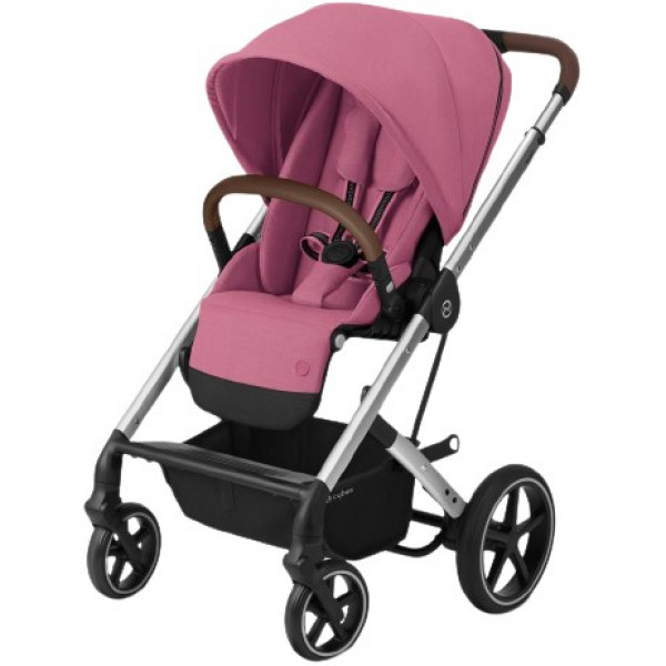 Фото - Коляска прогулянкова Cybex Balios S Lux SLV Magnolia Pink purple (c бампером)