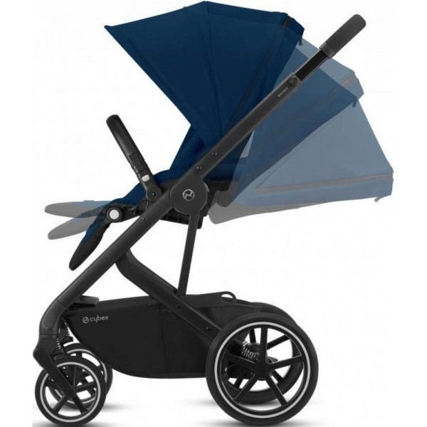 Фото - Коляска прогулянкова Cybex Balios S Lux SLV Navy Blue navy blue (з бампером)
