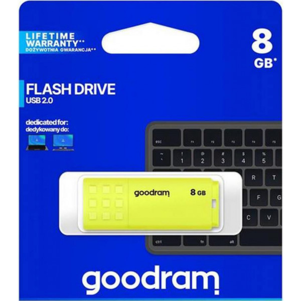 Фото - Флеш USB Goodram UME2 8GB USB 2.0 Yellow (UME2-0080Y0R11)