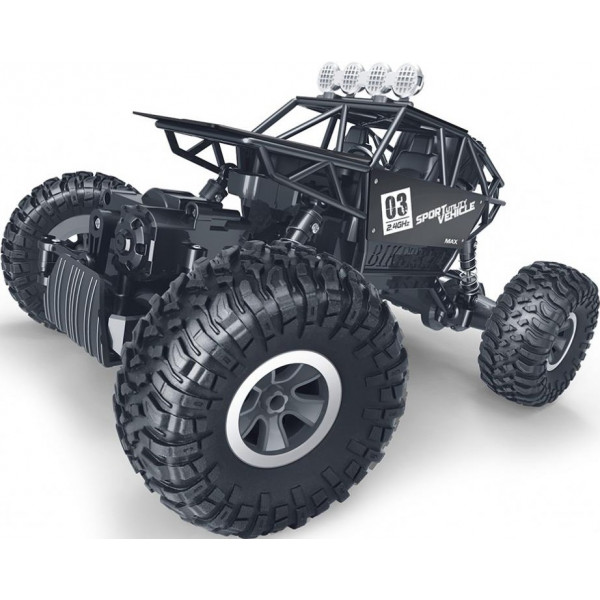 Фото - Радіокерована машинка Sulong Toys Off-Road Crawler – Max Speed (матовый черный, метал. корпус) (SL-112RHMBl)