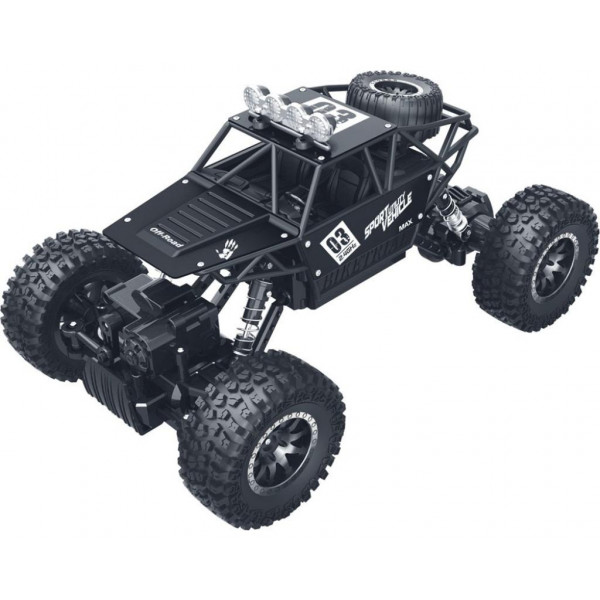 Фото - Радіокерована машинка Sulong Toys Off-Road Crawler – Max Speed (матовый черный, метал. корпус) (SL-112RHMBl)