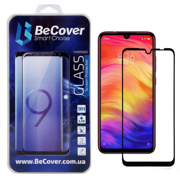 Фото - Защитное стекло для смартфона BeCover Full Glue & Cover Xiaomi Redmi Note 7 Black (703190)