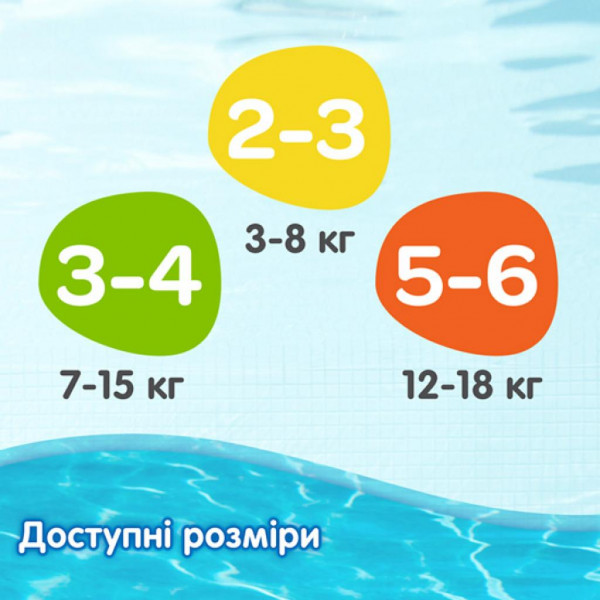 Фото - Одноразові підгузники-трусики для плавання Huggies Little Swimmers 3-4 20 шт. (5029053535852)