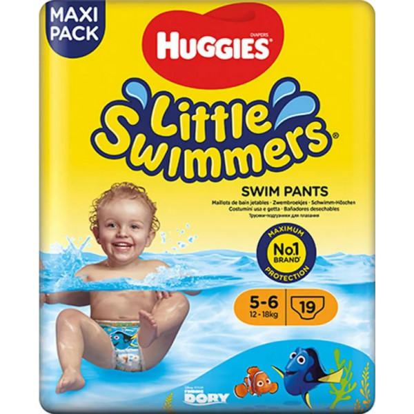 Фото - Одноразові підгузники-трусики для плавання Huggies Little Swimmers 5-6 19 шт. (5029053538433)