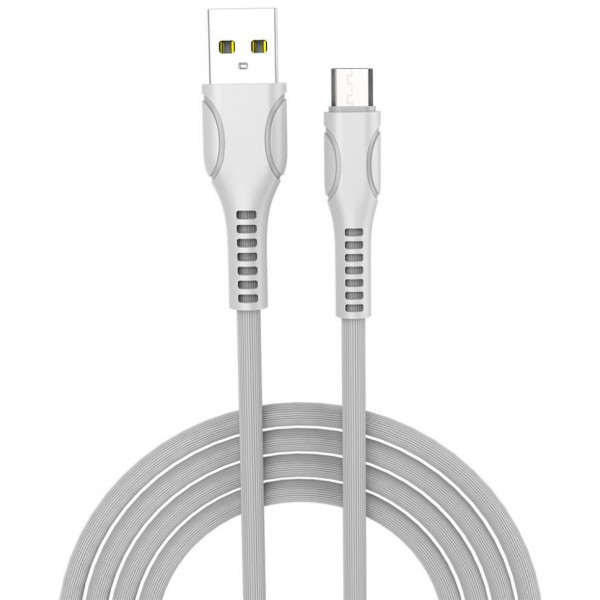 Фото - Кабель Colorway USB 2.0 AM to Micro 5P 1.0m Line-Drawing White (CW-CBUM028-WH)