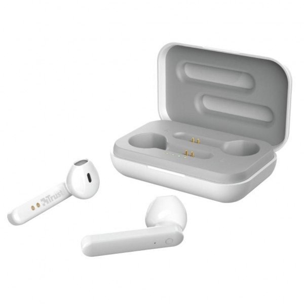 Фото - Наушники вкладыши беспроводные TWS Trust Primo Touch True Wireless Mic White (23783)