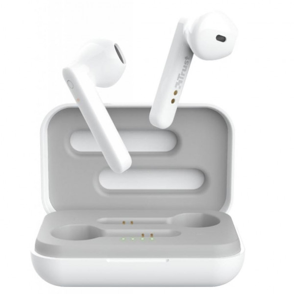 Фото - Наушники вкладыши беспроводные TWS Trust Primo Touch True Wireless Mic White (23783)