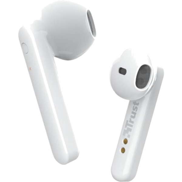Фото - Наушники вкладыши беспроводные TWS Trust Primo Touch True Wireless Mic White (23783)