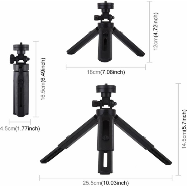 Фото - Набор для блогера Puluz Ring USB LED lamp PKT3059B 6.2'' + настольный трипод  (PKT3059B)