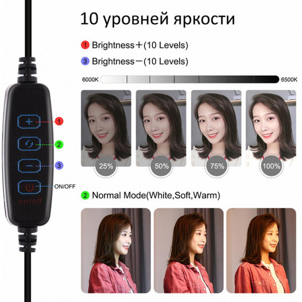 Фото - Набір для блогера Puluz Ring USB LED lamp PU397 10.2'' (PU397)