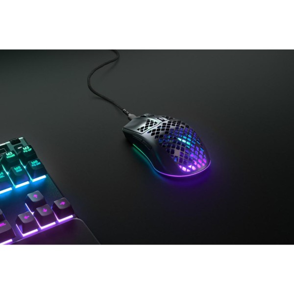 Фото - Миша дротова ігрова SteelSeries Aerox 3 Black (62599)