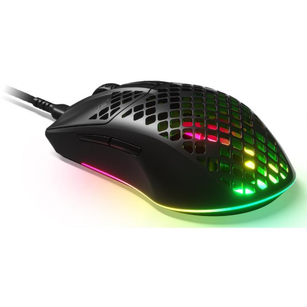 Фото - Миша дротова ігрова SteelSeries Aerox 3 Black (62599)