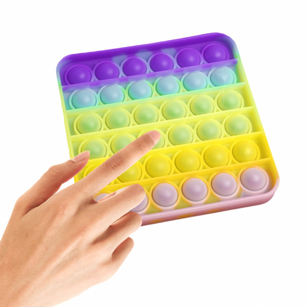 Фото - Стретч-антистрес Sibelly Pop It Square Glow in Dark (SB-PPIT-SQL-GD)