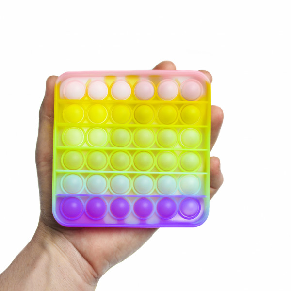 Фото - Стретч-антистрес Sibelly Pop It Square Glow in Dark (SB-PPIT-SQL-GD)