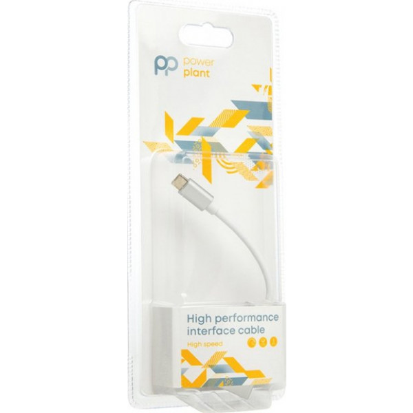 Фото - Перехідник PowerPlant USB Type-C 3.1 Thunderbolt 3 (M) - DisplayPort (F), 4K, 0.15 (CA911851)